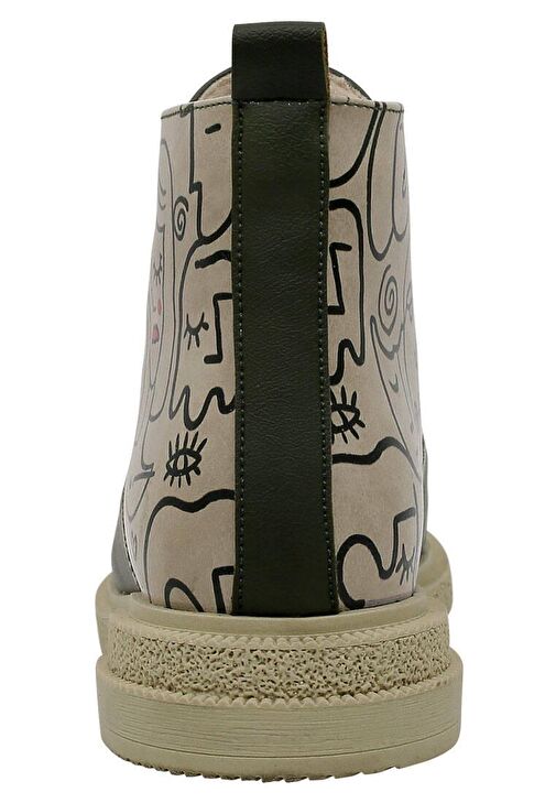 Kadın Vegan Deri Haki Bilekte Bot - Society Tasarım - Görsel 7