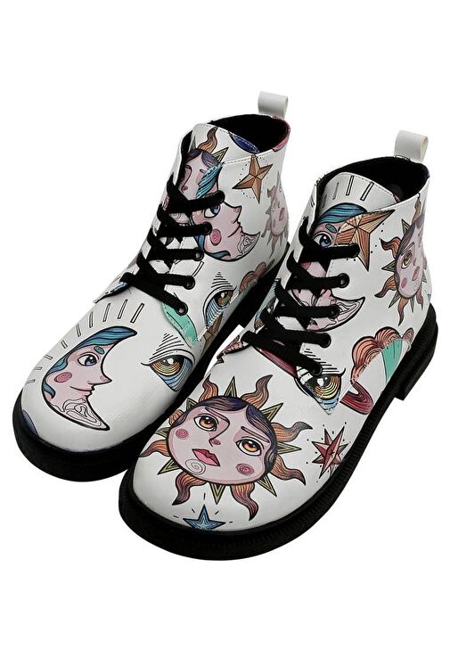 Kadın Vegan Deri Beyaz Bilekte Bot - Dreams for Dreamers Tasarım - Görsel 6