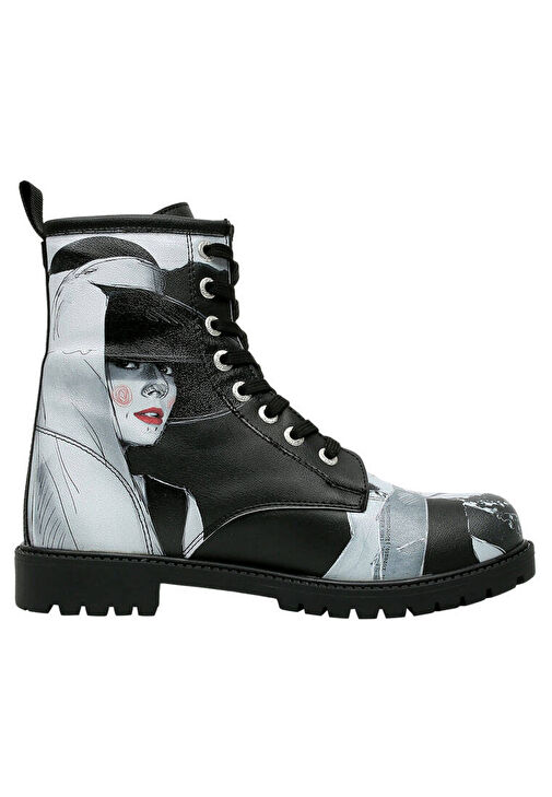 Kadın Vegan Deri Siyah Uzun Bot - Go Back to Being Yourself Tasarım - Görsel 7