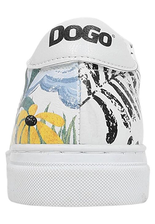 Çocuk Vegan Deri Beyaz Günlük Sneakers - Oh The Bliss Tasarım - Görsel 9