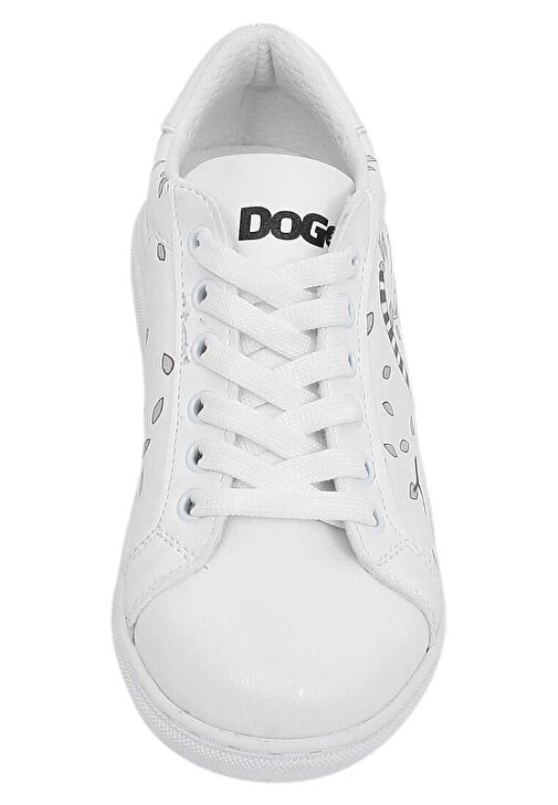 Çocuk Vegan Deri Beyaz Günlük Sneakers - Lemur Tasarım - Görsel 8