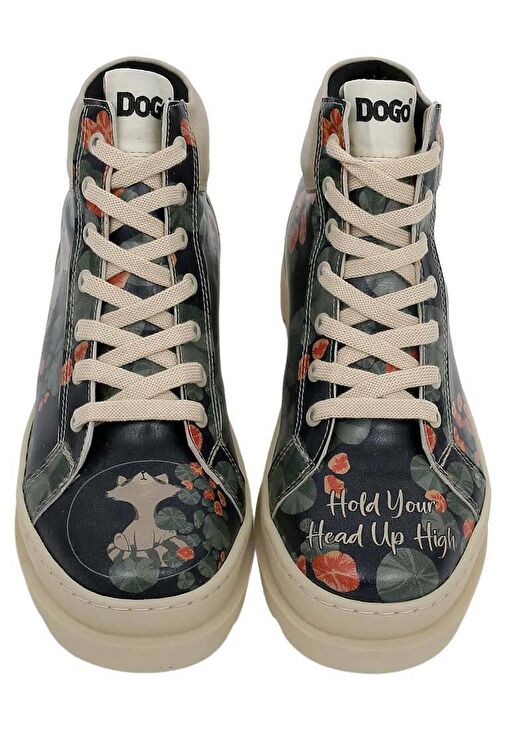 Kadın Vegan Deri Siyah Bilekte Bot - Hold Your Head Up High Tasarım - Görsel 4