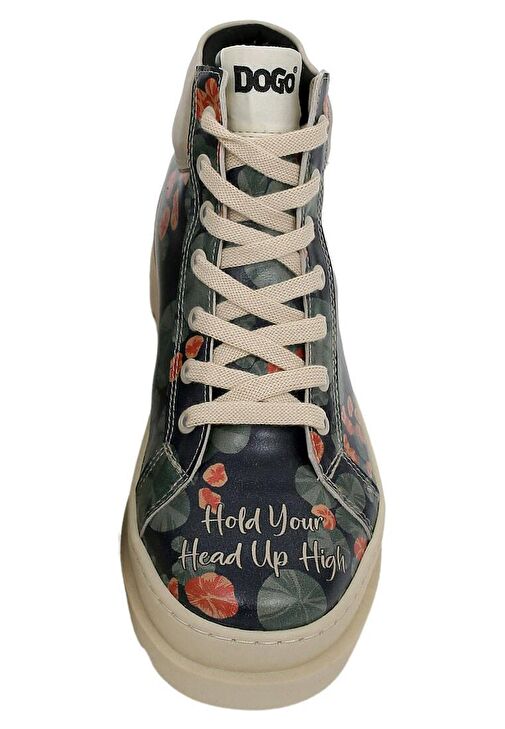 Kadın Vegan Deri Siyah Bilekte Bot - Hold Your Head Up High Tasarım - Görsel 6