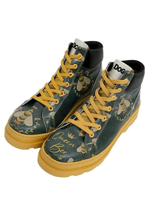 Kadın Vegan Deri Çok Renkli Bilekte Bot - Queen Bee Tasarım - Görsel 3