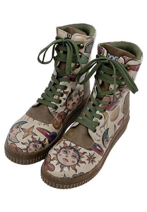 Kadın Vegan Deri Haki Uzun Bot - Dreams For Dreamers Tasarım - Görsel 6