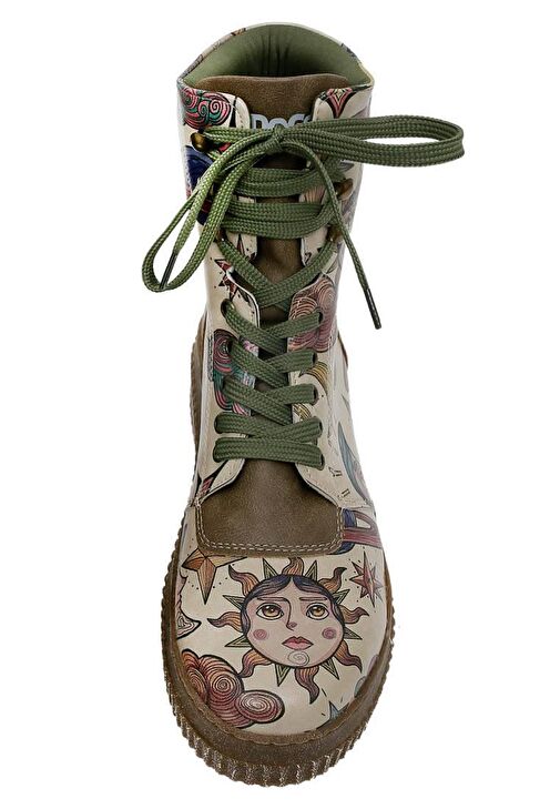 Kadın Vegan Deri Haki Uzun Bot - Dreams For Dreamers Tasarım - Görsel 5