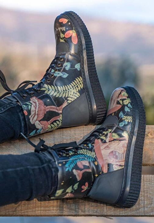 Kadın Vegan Deri Siyah Uzun Bot - Made Of Magic Tasarım - Görsel 4