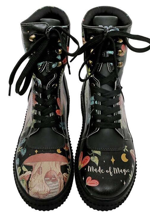 Kadın Vegan Deri Siyah Uzun Bot - Made Of Magic Tasarım - Görsel 5