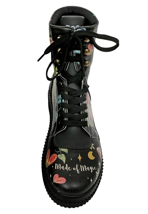 Kadın Vegan Deri Siyah Uzun Bot - Made Of Magic Tasarım - Görsel 7