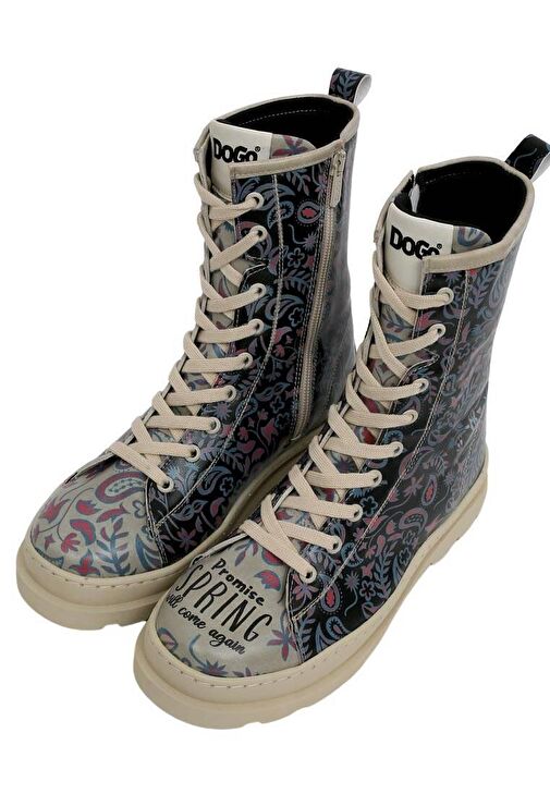 Kadın Vegan Deri Çok Renkli Uzun Bot - Promise You Tasarım - Görsel 5