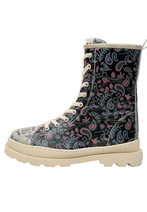 Kadın Vegan Deri Çok Renkli Uzun Bot - Promise You Tasarım - Görsel 2