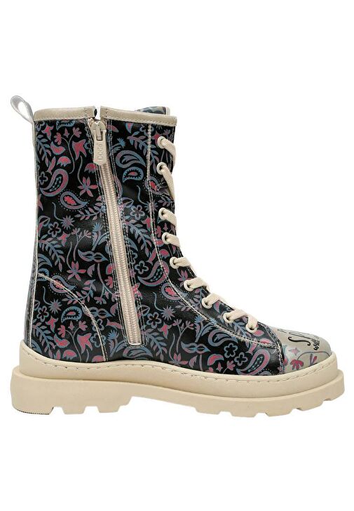 Kadın Vegan Deri Çok Renkli Uzun Bot - Promise You Tasarım - Görsel 3