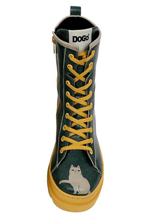 Kadın Vegan Deri Çok Renkli Uzun Bot - I Do What I Want Tasarım - Görsel 7