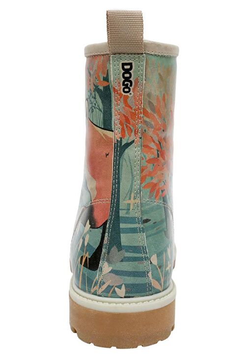 Kadın Vegan Deri Turkuaz Uzun Bot - Like The Fox Tasarım - Görsel 8