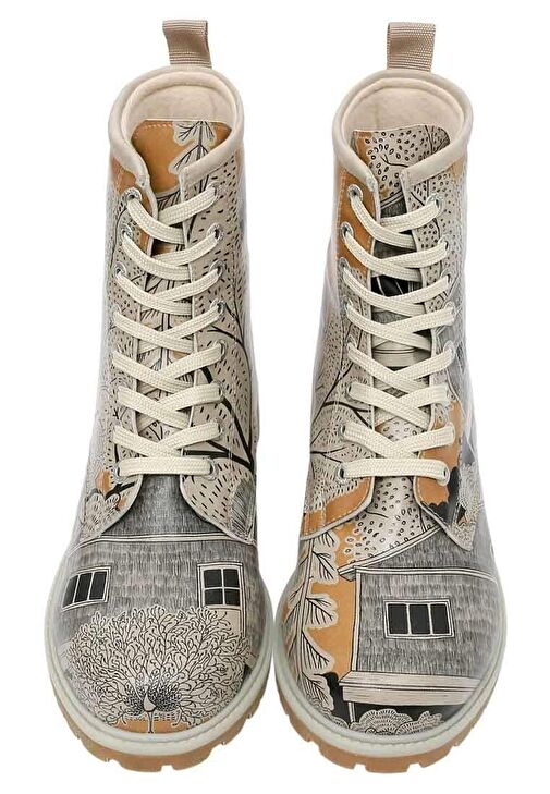 Kadın Vegan Deri Çok Renkli Uzun Bot - There You Are Tasarım - Görsel 6