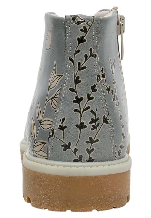 Kadın Vegan Deri Mavi Bilekte Bot - Birds Have Wings Tasarım - Görsel 8