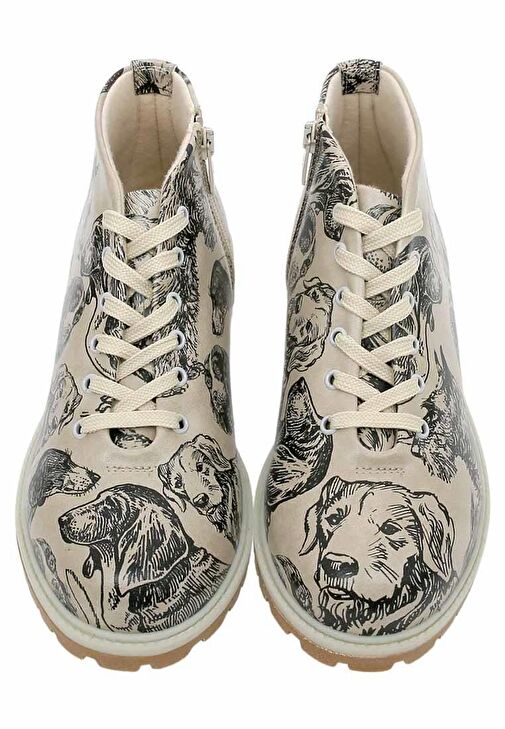 Kadın Vegan Deri Bej Bilekte Bot - The Life Of Dogs Tasarım - Görsel 5