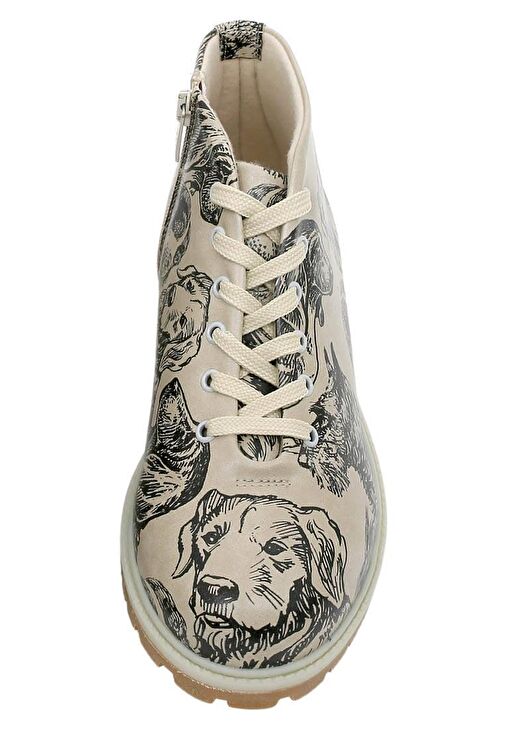 Kadın Vegan Deri Bej Bilekte Bot - The Life Of Dogs Tasarım - Görsel 4