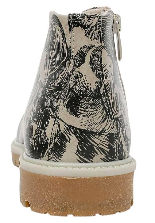 Kadın Vegan Deri Bej Bilekte Bot - The Life Of Dogs Tasarım - Görsel 8