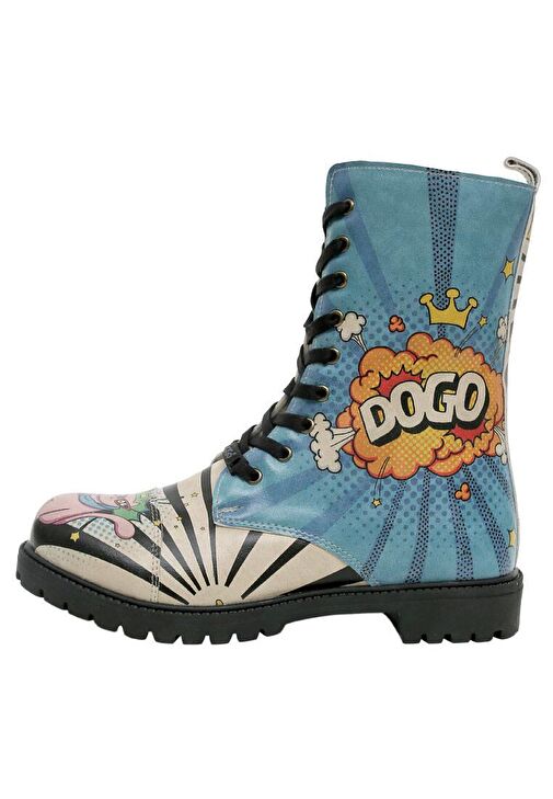 Kadın Vegan Deri Çok Renkli Uzun Bot - Dogo Cool Tasarım - Görsel 2