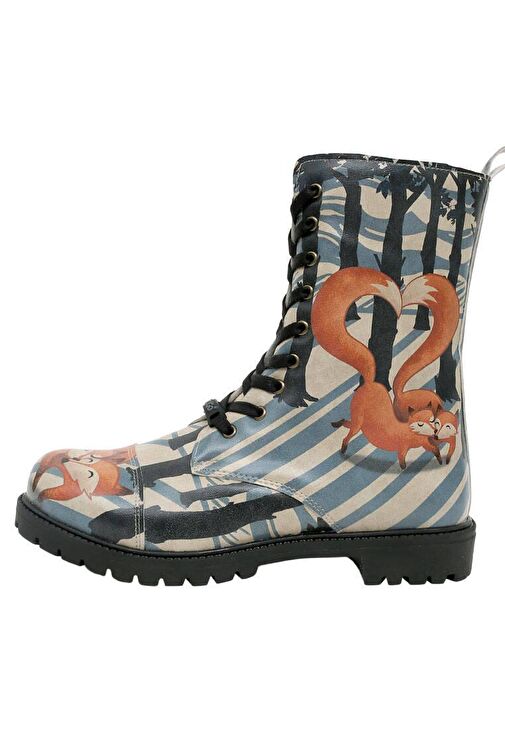 Kadın Vegan Deri Çok Renkli Uzun Bot - Cuddling Season Tasarım - Görsel 2