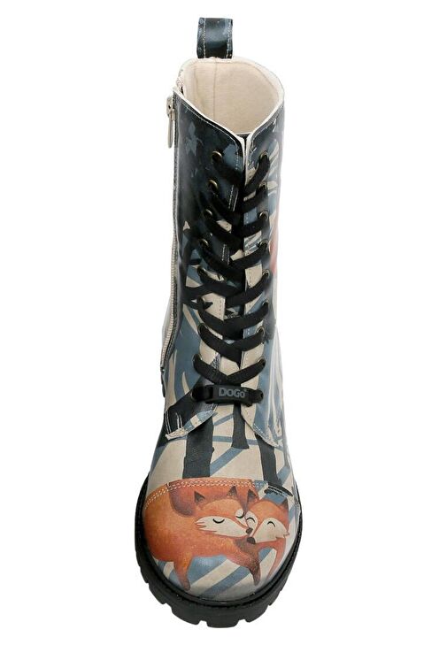 Kadın Vegan Deri Çok Renkli Uzun Bot - Cuddling Season Tasarım - Görsel 4