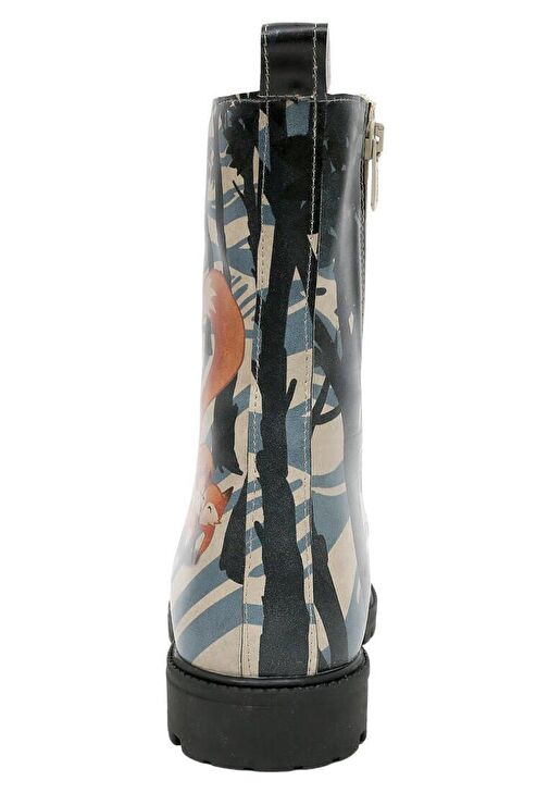 Kadın Vegan Deri Çok Renkli Uzun Bot - Cuddling Season Tasarım - Görsel 5