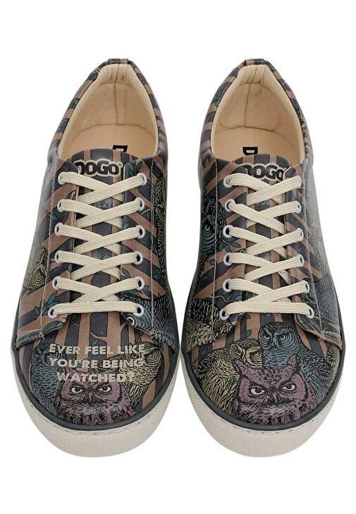 Erkek Vegan Deri Çok Renkli Günlük Sneakers - Ever Feel Like You're Being Watched Tasarım - Görsel 2