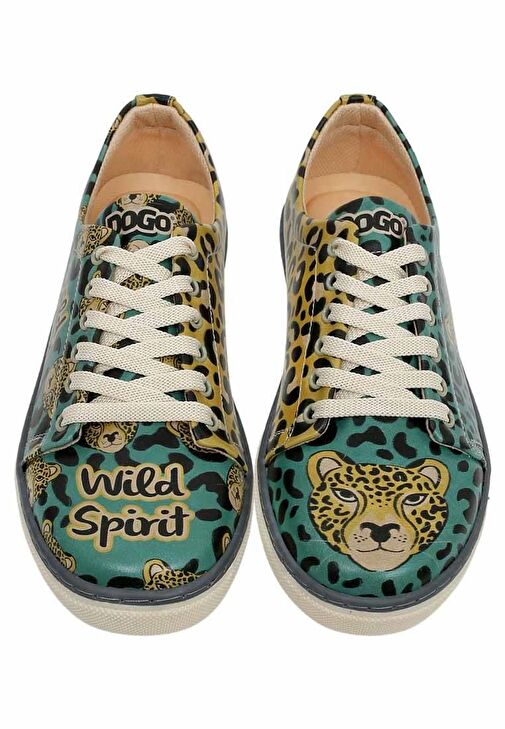 Erkek Vegan Deri Bej Sneakers - Lion King Tasarım - Görsel 5