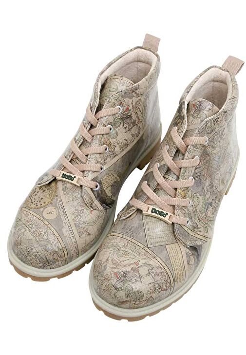 Erkek Vegan Deri Bej Bilekte Bot - Astronomy Map Tasarım - Görsel 7