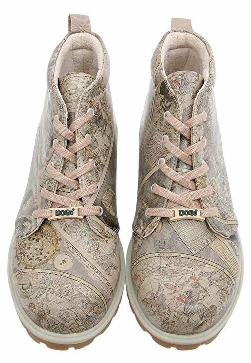 Erkek Vegan Deri Bej Bilekte Bot - Astronomy Map Tasarım - Görsel 4