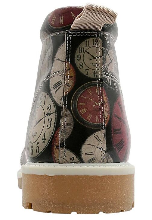 Erkek Vegan Deri Çok Renkli Bilekte Bot - Time Waits For No-One Tasarım - Görsel 7