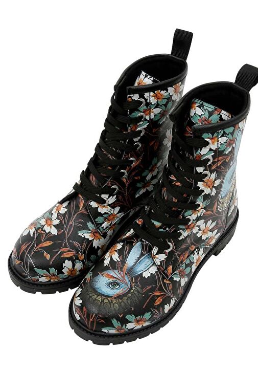 Kadın Vegan Deri Siyah Uzun Bot - Are You Lost Tasarım - Görsel 3