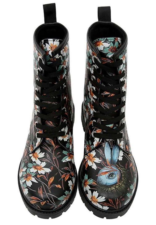 Kadın Vegan Deri Siyah Uzun Bot - Are You Lost Tasarım - Görsel 5