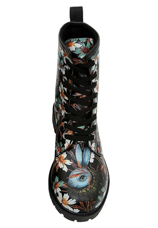 Kadın Vegan Deri Siyah Uzun Bot - Are You Lost Tasarım - Görsel 6