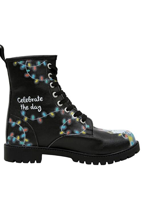 Kadın Vegan Deri Siyah Uzun Bot - Celebrate the Day Tasarım - Görsel 6