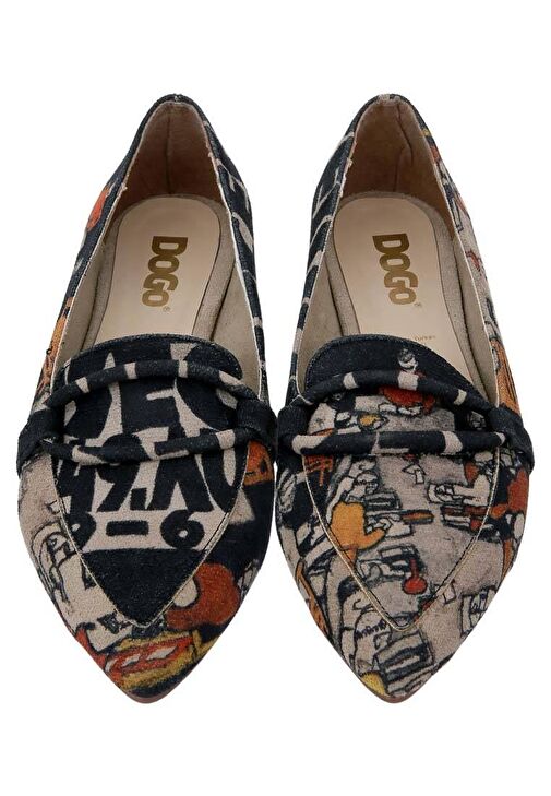 Kadın Vegan Deri Çok Renkli Babet - Supper Tasarım - Görsel 5