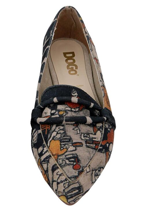 Kadın Vegan Deri Çok Renkli Babet - Supper Tasarım - Görsel 8