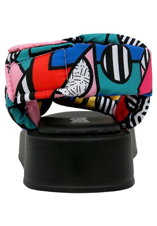 Kadın Vegan Çok Renkli Kalın Taban Sandalet - Painting in Harmony Tasarım - Görsel 8