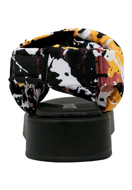 Kadın Vegan Çok Renkli Kalın Taban Sandalet - Colors of Chaos Tasarım - Görsel 7