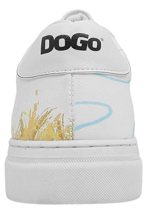 Kadın Vegan Deri Beyaz Sneakers - Feeling Moody Tasarım - Görsel 9