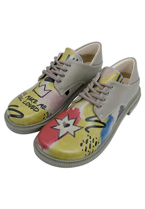 Kadın Vegan Deri Çok Renkli Günlük Ayakkabı - The Creation of the Collage Tasarım - Görsel 3