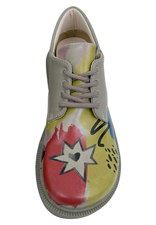 Kadın Vegan Deri Çok Renkli Günlük Ayakkabı - The Creation of the Collage Tasarım - Görsel 6