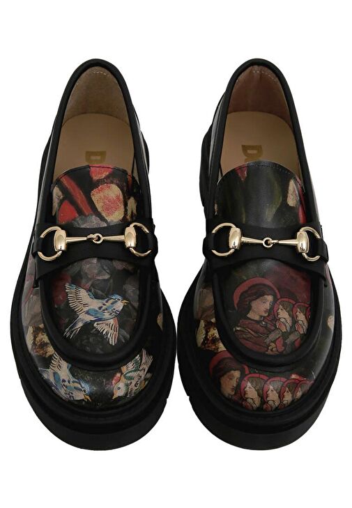 Kadın Vegan Deri Siyah Loafer - Pure Reflection Tasarım - Görsel 4