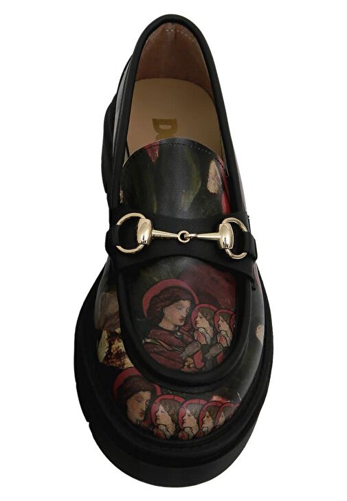 Kadın Vegan Deri Siyah Loafer - Pure Reflection Tasarım - Görsel 7