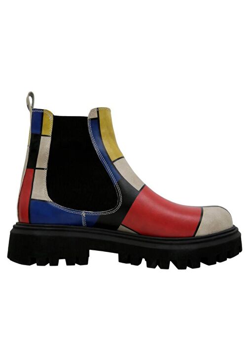 Kadın Vegan Deri Çok Renkli Bilekte Bot - Artist Piet - Composition Tasarım - Görsel 5