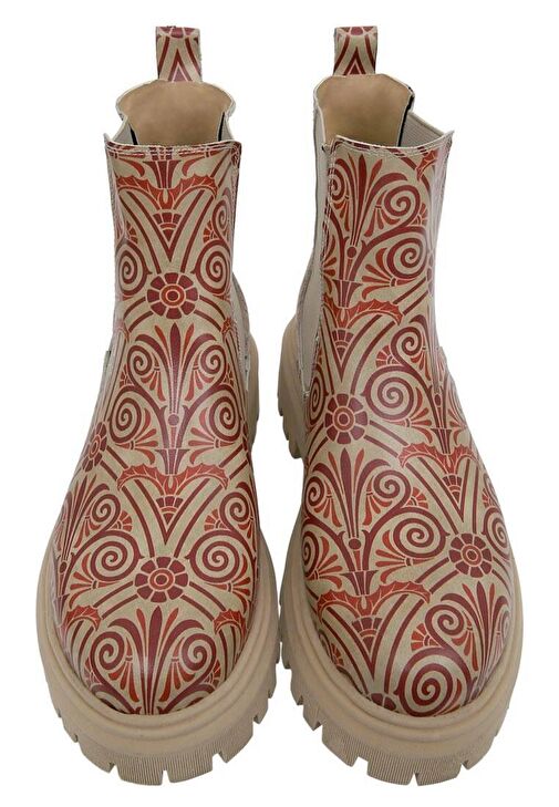 Kadın Vegan Deri Çok Renkli Bilekte Bot - Majestic Gold Tasarım - Görsel 4