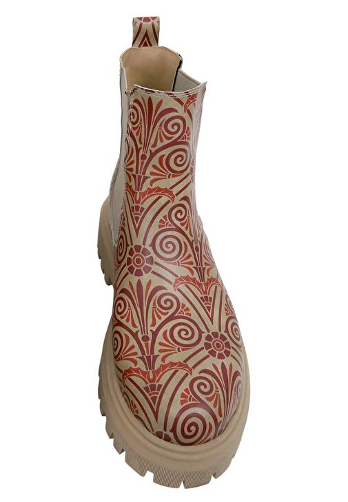 Kadın Vegan Deri Çok Renkli Bilekte Bot - Majestic Gold Tasarım - Görsel 6