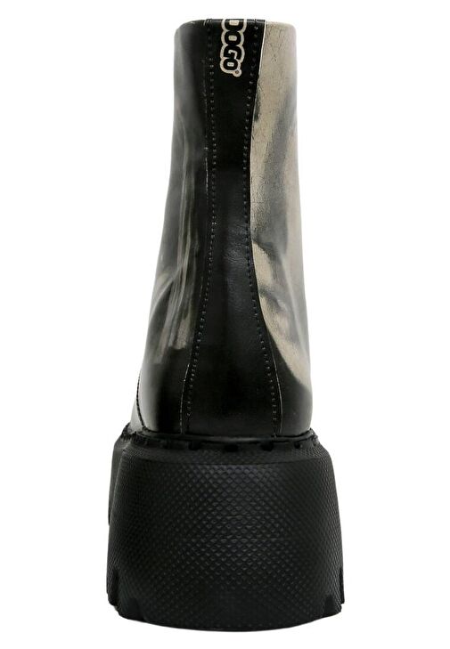 Kadın Vegan Deri Siyah Uzun Bot - Girl With a Pearl Earring Tasarım - Görsel 7