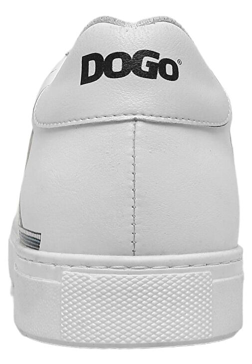 Erkek Vegan Deri Beyaz Sneakers - It's the Time for London Tasarım - Görsel 9